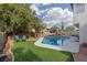 Beautiful backyard pool and patio area perfect for entertaining or relaxing at 7317 Bosky Springs St, Las Vegas, NV 89131