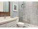 Stylish bathroom featuring a modern shower, vanity, and contemporary decor for a spa-like experience at 795 Glistening Light Ct, Henderson, NV 89052