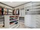 Organized closet featuring clothing racks, shelving and plentiful storage at 795 Glistening Light Ct, Henderson, NV 89052