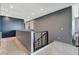 Upper-floor hallway features a modern railing and access to the bedrooms at 795 Glistening Light Ct, Henderson, NV 89052