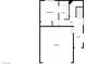 This is the first floorplan showing garage, foyer, bedroom, bathroom and hall at 10537 Headwind Ave, Las Vegas, NV 89129