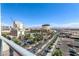 Scenic city views from the balcony of the home at 150 N Las Vegas Blvd # 804, Las Vegas, NV 89101
