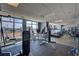 Well-equipped fitness center with city views and modern exercise equipment at 150 N Las Vegas Blvd # 804, Las Vegas, NV 89101
