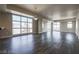 Bright living room with hardwood floors and large windows offering city views at 150 N Las Vegas Blvd # 804, Las Vegas, NV 89101