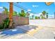Enclosed backyard with custom hardscape at 1700 Ivanhoe Way, Las Vegas, NV 89102