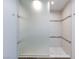Sleek walk-in shower featuring textured tile accents and a glass partition wall at 1700 Ivanhoe Way, Las Vegas, NV 89102