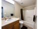 Bathroom features shower-tub, neutral counter and mirror with good lighting at 2072 Mesquite Ln # 102, Laughlin, NV 89029