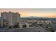 View of the Las Vegas skyline from the property, including Circus Circus at sunset at 2700 Las Vegas Blvd # 1401, Las Vegas, NV 89109