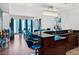 Spacious living room boasts city views, kitchen access, and stylish bar seating at 2700 Las Vegas Blvd # 1401, Las Vegas, NV 89109
