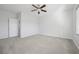 Neutral bedroom features carpet floors and a ceiling fan at 2839 Strathallan Ave, Henderson, NV 89044