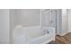 Relax and unwind in this bathroom featuring a soaking tub with a shower at 353 E Bonneville Ave # 375, Las Vegas, NV 89101