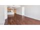 This open living space with sleek hardwood flooring flows nicely into the kitchen and other rooms at 353 E Bonneville Ave # 375, Las Vegas, NV 89101