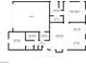 Detailed floorplan showcasing bedroom, bathrooms, kitchen, living room, and garage layouts at 4016 Balsam Mountain St, Las Vegas, NV 89129