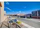 Balcony view overlooking a quiet street with well-maintained homes at 5946 Ancient Peaks Ave, Las Vegas, NV 89141