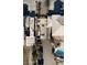 Aerial view of property showing gate, driveway, RV parking, pool, and surrounding neighborhood at 6915 Cedar Basin Ave, Las Vegas, NV 89142