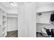 Organized walk-in closet with ample shelving and hanging space for clothing and storage at 8132 Bay Harbor Dr, Las Vegas, NV 89128