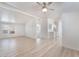 Inviting living room features wood-look floors and is adjacent to the kitchen with bright cabinetry at , Las Vegas, NV 89156
