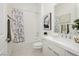 Stylish bathroom with shower/tub combo and elegant vanity at 11700 Belorado Ave, Las Vegas, NV 89138