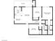 Detailed floorplan showcasing the layout of the home, including bedrooms, bathrooms, kitchen, and living areas at 1405 Vegas Valley Dr # 226, Las Vegas, NV 89169