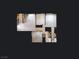 Overhead floorplan highlighting the home's layout, including bedrooms, bathrooms, kitchen, and living spaces at 1405 Vegas Valley Dr # 226, Las Vegas, NV 89169