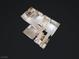 3D floorplan showing the layout of the home, including the kitchen, bathrooms, bedrooms, and living areas at 1405 Vegas Valley Dr # 226, Las Vegas, NV 89169
