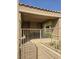 Enclosed patio with furniture and view of green space at 2232 Aspen Mirror Way # 204, Laughlin, NV 89029