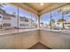 Patio view of adjacent multi-Gathering residential buildings and parking lot at 3411 Sunfish Dr # B, Henderson, NV 89014