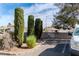 View of the exterior and landscaping of the property at 3949 S Torrey Pines Dr, Las Vegas, NV 89103