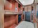 Elaborate walk-in closet with custom cabinets, drawers, shelves and an executive vault at 503 Aaron Way, Boulder City, NV 89005