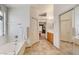 This bathroom features tile floors, a soaking tub, and vanity at 5419 Sharpei Ct, Las Vegas, NV 89131