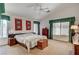 Spacious bedroom boasts natural light, neutral color palette, and vaulted ceiling at 5419 Sharpei Ct, Las Vegas, NV 89131