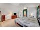 Comfortable bedroom with a ceiling fan, closet, and neutral carpet at 5419 Sharpei Ct, Las Vegas, NV 89131