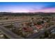 Extensive view showing a home with pool close to downtown city lights and desert landscape at 5690 N Park St, Las Vegas, NV 89149
