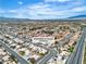 Aerial view showcases the home's location within a large desert community, offering a serene suburban lifestyle at 6405 Break Point Ave, Las Vegas, NV 89130
