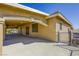 Exterior view of a covered patio with outdoor space with view of the neighborhood at 7641 Jacaranda Bay St, Las Vegas, NV 89139
