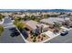 Aerial view of a well-maintained home with a landscaped front yard and community at 8266 Lincoln Valley St, Las Vegas, NV 89123