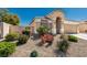 Well-maintained front yard with desert landscaping adding curb appeal at 8266 Lincoln Valley St, Las Vegas, NV 89123