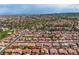 Extensive aerial view of the residential area, nearby golf course, and lush landscaping at 8812 Stoney Point Dr, Las Vegas, NV 89134