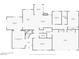 First floor floor plan showing kitchen, dining room, living room, bedrooms, bathrooms and garage at 1912 Calanda Ct, Las Vegas, NV 89102
