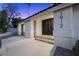 A modern front entryway with sleek double doors and contemporary house number design at 1912 Calanda Ct, Las Vegas, NV 89102