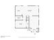 Floor plan featuring the kitchen, living room, bathroom, bedroom, foyer, and garage at 2624 Courlan Dr, North Las Vegas, NV 89084