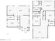 Floor plan featuring main floor and second floor layout with measurements at 2624 Courlan Dr, North Las Vegas, NV 89084