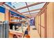 Organized shed with workbench, storage shelves, and secure tool storage at 2809 Gilmary Ave, Las Vegas, NV 89102