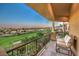 Inviting balcony showcasing views of the golf course and the surrounding neighborhood at 2994 San Lorenzo Ct, Henderson, NV 89052