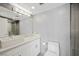 Well-lit bathroom featuring a vessel sink, modern fixtures, and a clean, minimalist design at 3111 Bel Air Dr # 3C, Las Vegas, NV 89109