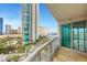 Enjoy stunning city views from this condo's private balcony at 322 Karen Ave # 708, Las Vegas, NV 89109