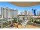 Relaxing balcony with beautiful city views at 322 Karen Ave # 708, Las Vegas, NV 89109