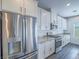 Featuring stainless steel appliances, gas range, and white cabinetry at 3795 Canis Minor Ln # 5102, Henderson, NV 89052