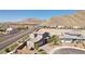 Aerial view of neighborhood featuring desert landscaping and convenient location at 4001 Turquoise Falls St, Las Vegas, NV 89129