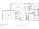 A detailed floor plan showing kitchen, bathroom, living room, and bedroom dimensions of the home at 4001 Turquoise Falls St, Las Vegas, NV 89129